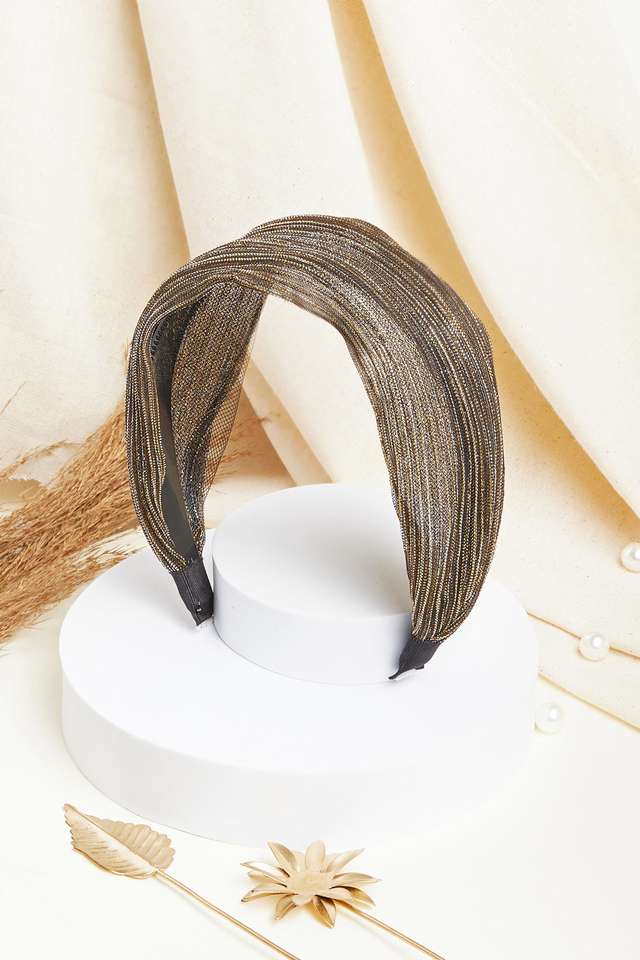 Broad-Headband-with-Metallic-Threads---Blue