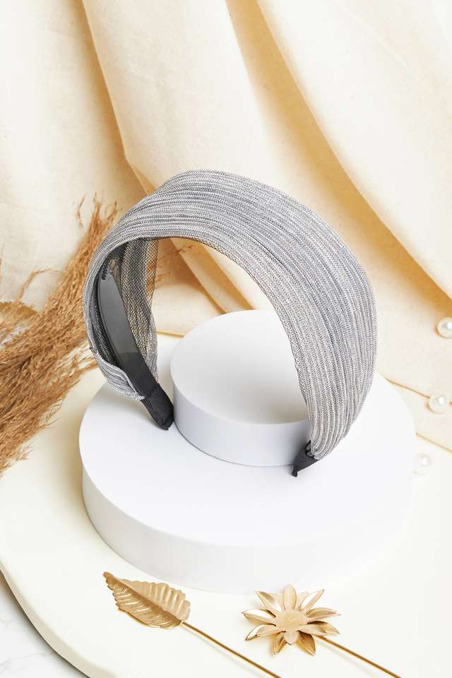 Broad-Headband-with-Metallic-Threads---Maroon