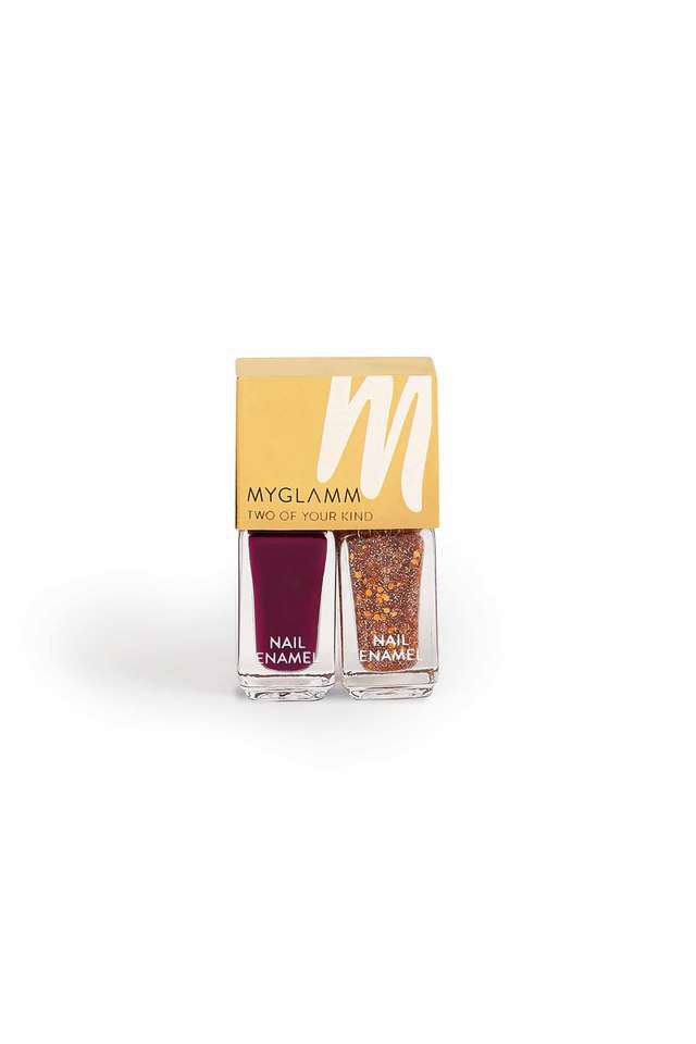 MyGlamm-Two-Of-Your-Kind-Nail-Enamel-Duo-Glitter-Collection---Pack-of-2---Wicked-Wish -5-ml
