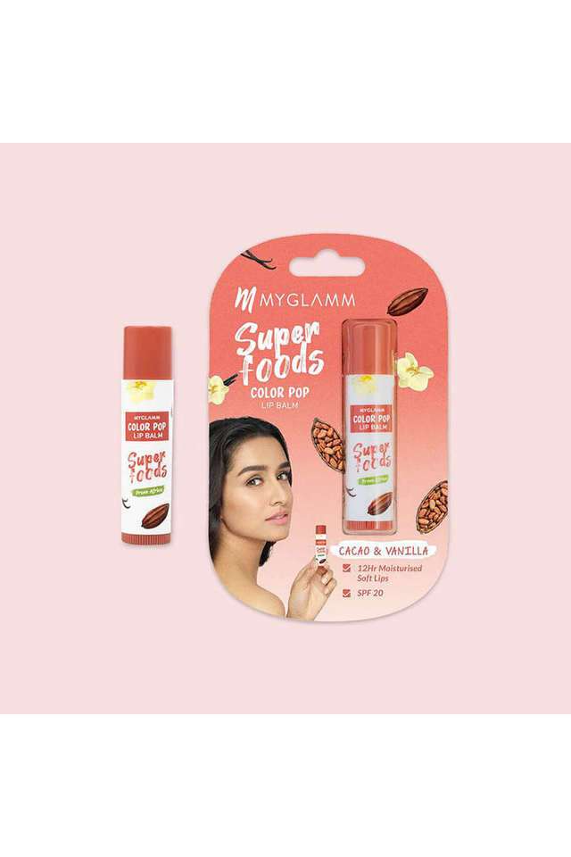 MyGlamm-Superfoods-Color-Pop-Lip-Balm---Cacao-&-Vanilla -4.6-gm