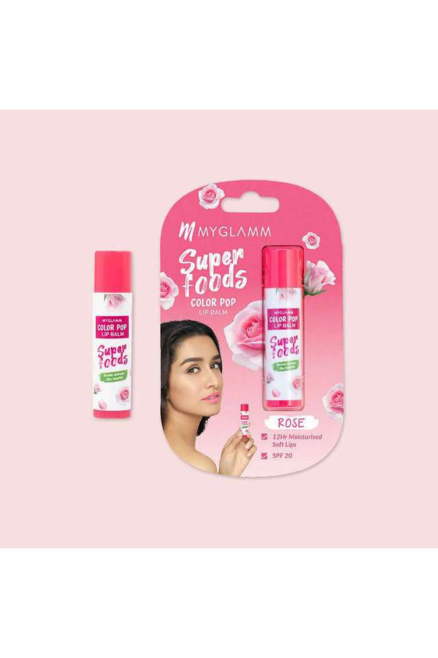 MyGlamm-Superfoods-Color-Pop-Lip-Balm---Rose -4.6-gm