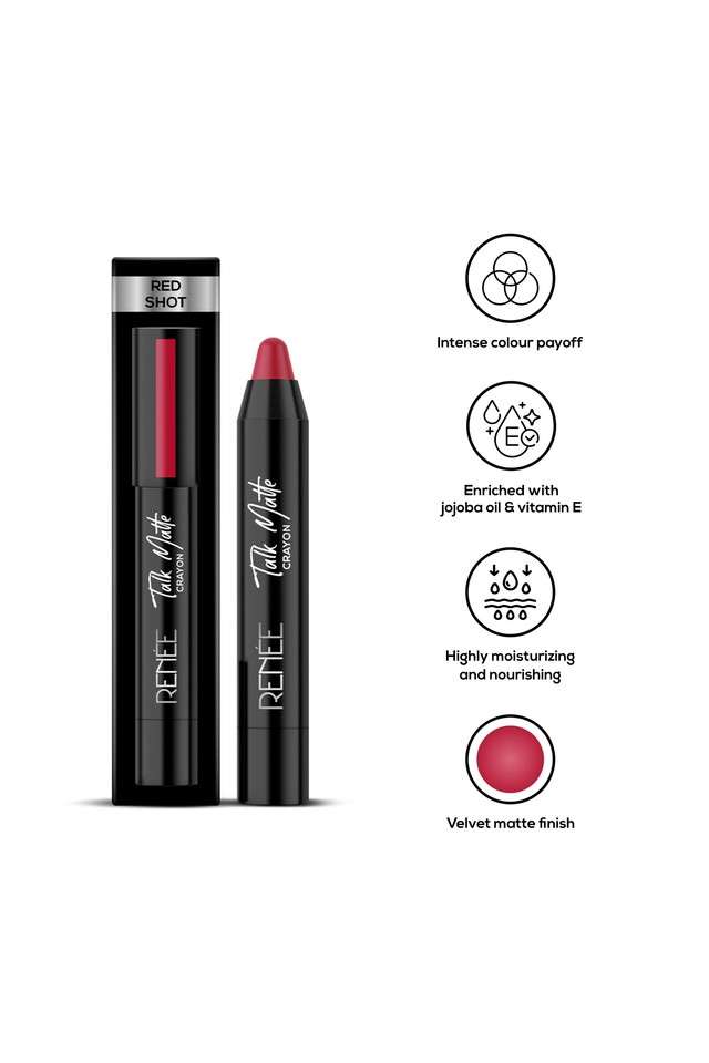 Talk-Matte-Crayon-Lipstick---Red-Shot -4.5-gm