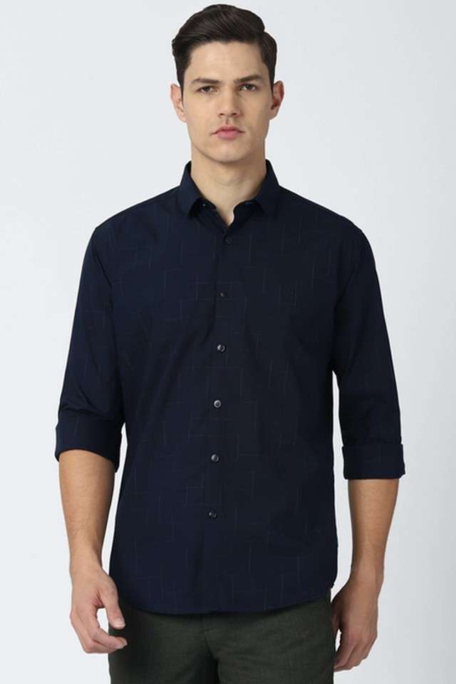 Textured-Cotton-Nylon-Slim-Fit-Mens-Work-Wear-Shirt