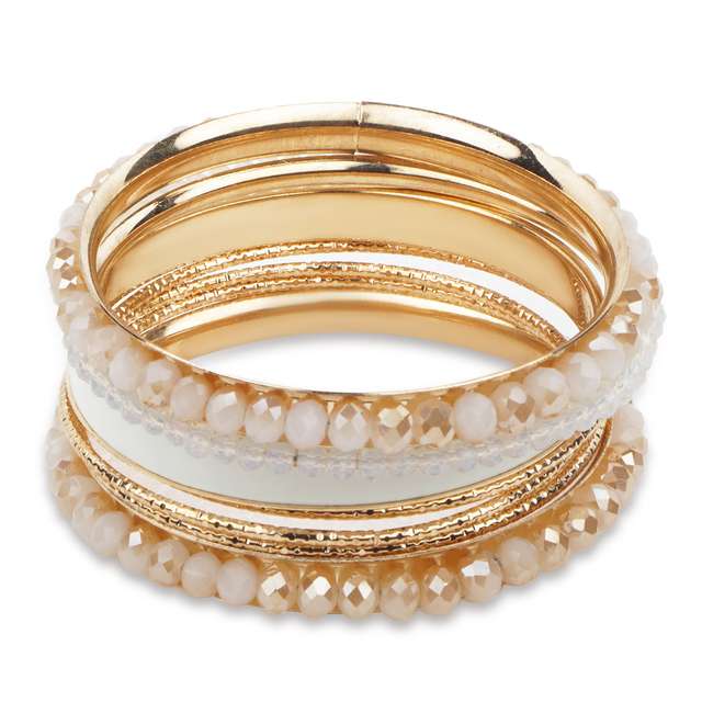 Bunch-Of-Golden-Bangles-With-Peach-Combination
