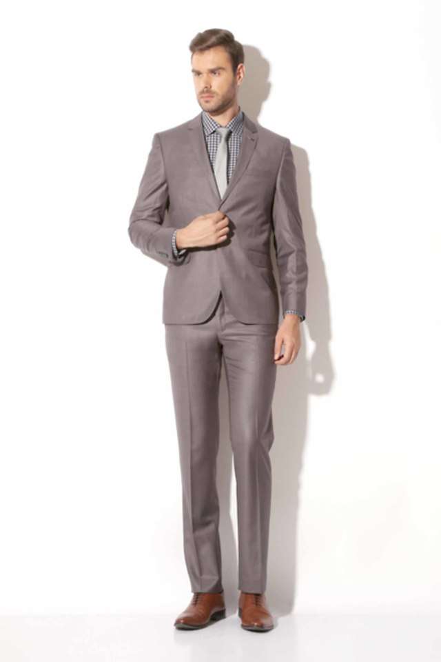 Solid-Terrylene-Rayon-Slim-Mens-Work-Wear-Suit
