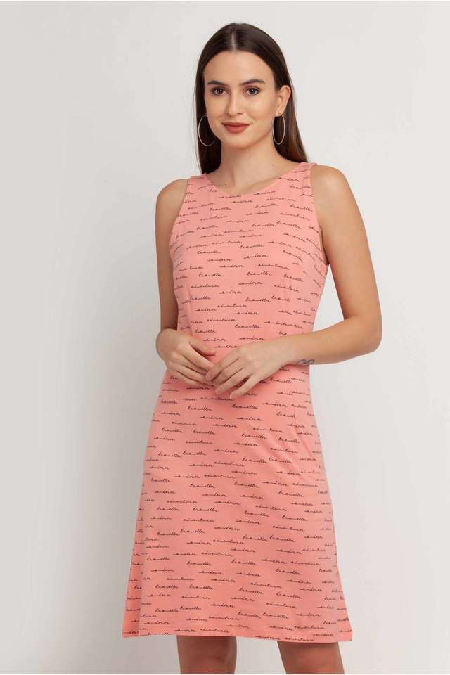 zink london Printed Round Neck Cotton Women Dress-picture-24
