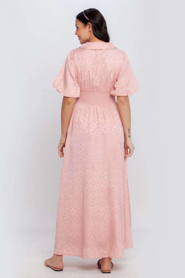 Buy Zink London Pink Floral Polyester Collar Neck Women's