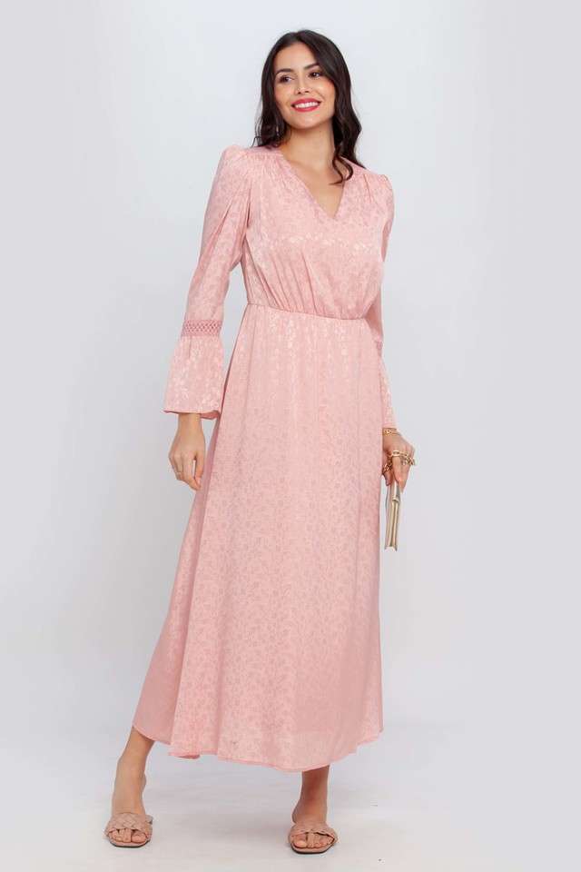 zink london Floral V-Neck Polyester Women Dress-picture-23