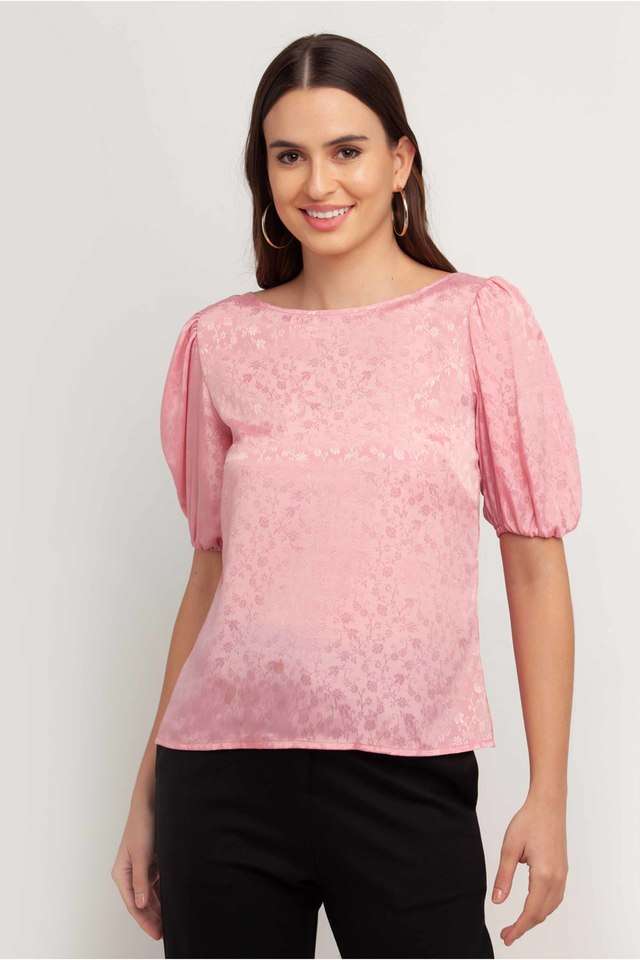 zink london Printed Polyester Boat Neck Women Top-picture-12