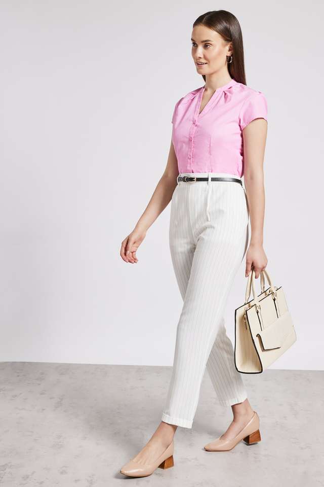 Stripes-Tailored-Fit-Women-s-Formal-Wear-Trouser