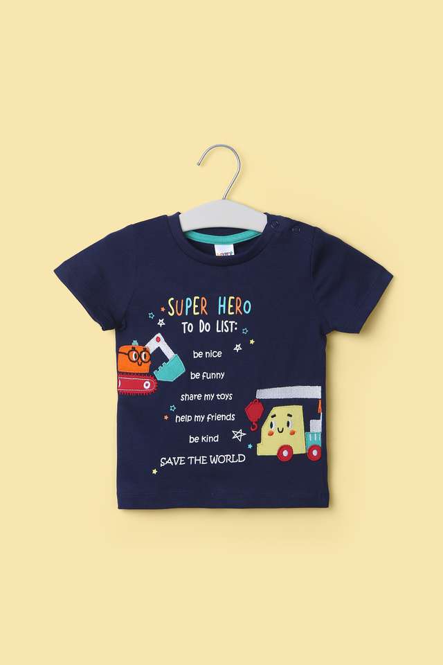 Printed-Cotton-Round-Neck-Infant-Boy-s-T-Shirt