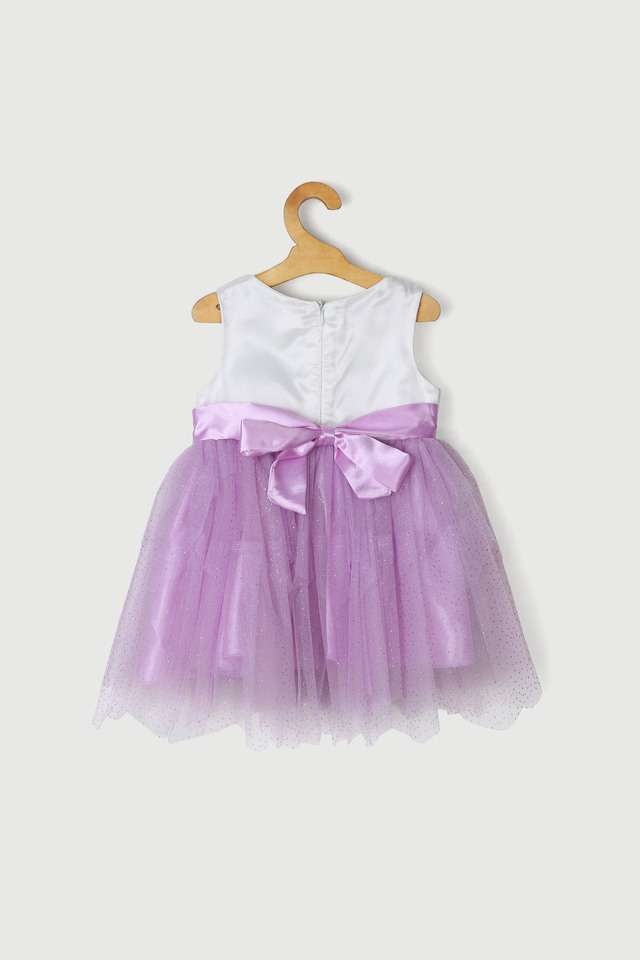 Embellished-Poly-Blend-Round-Neck-Infant-Girl-s-Dress