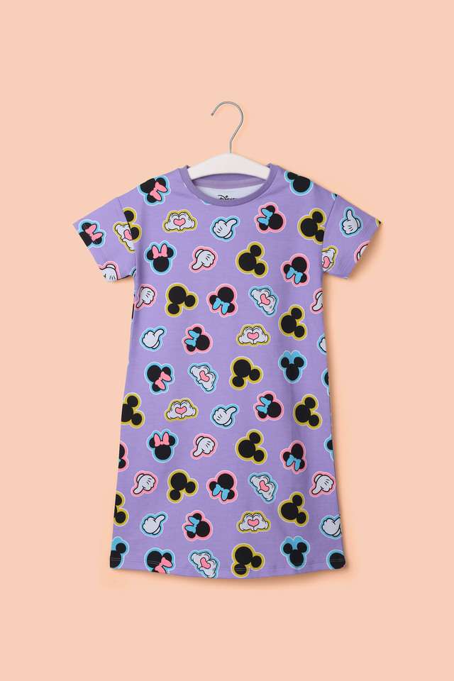 Printed-Cotton-Round-Neck-Girl-s-Casual-Wear-Dress