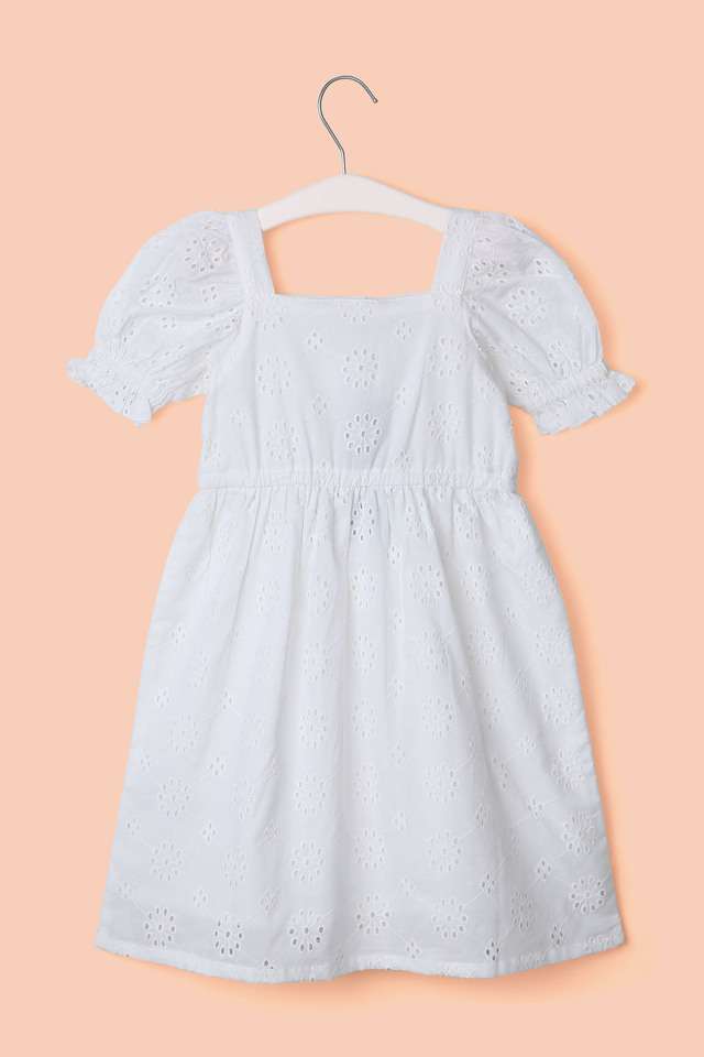 Schiffli-Cotton-Square-Neck-Girl-s-Casual-Wear-Dress