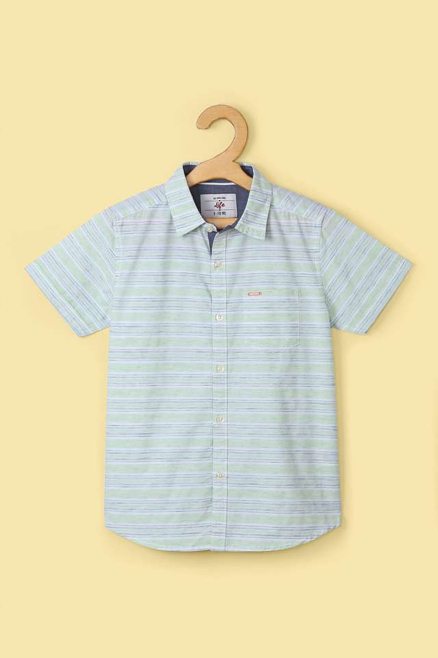 Stripes-Cotton-Collar-Neck-Boy-s-Shirt