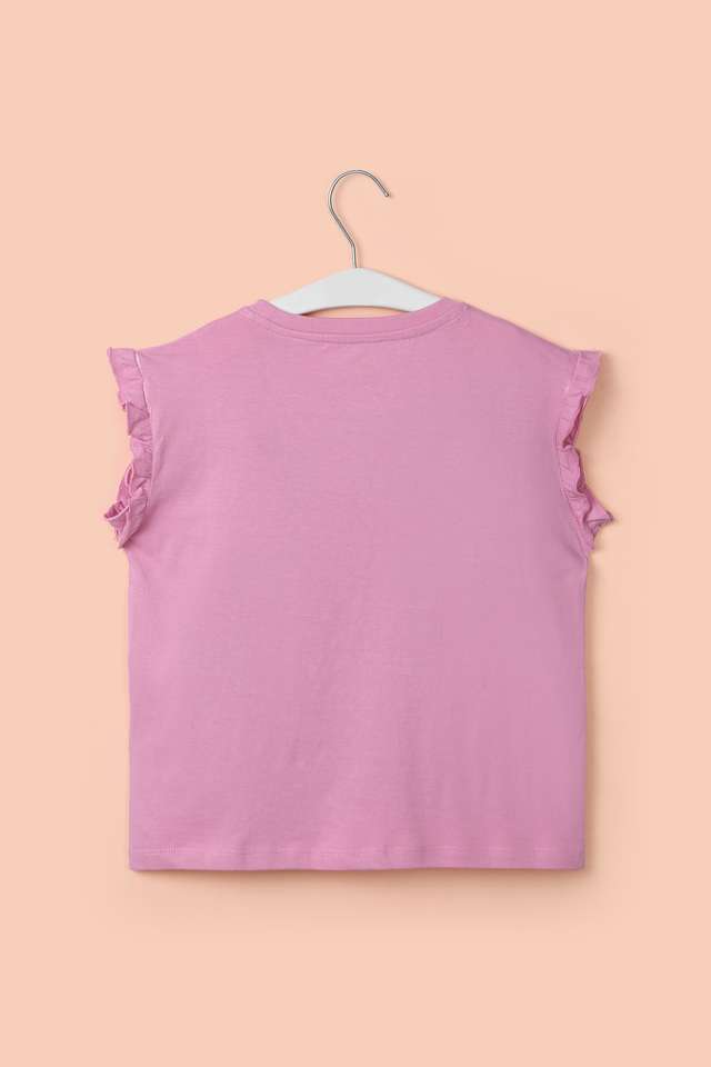 Solid-Cotton-Round-Neck-Girl-s-Top