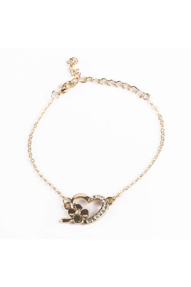 Excusite-Charm-Bracelet-With-Heart-Shaped-Pendant-Girls-&-Women