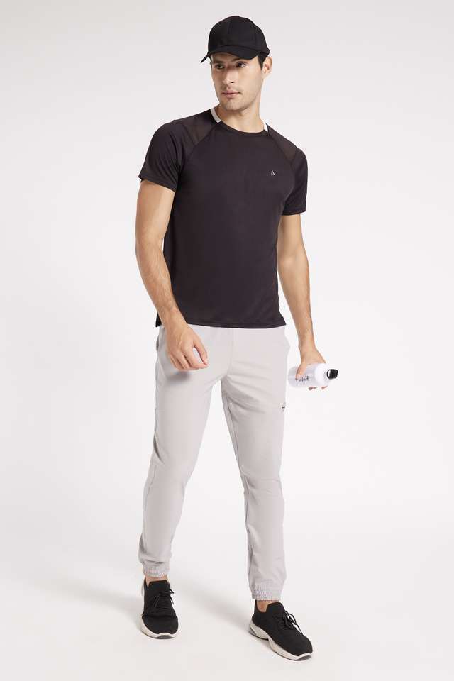 Solid-Polyester-Regular-Fit-Men-s-T-Shirt