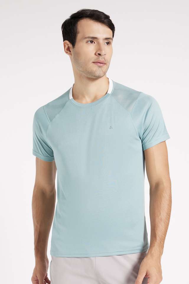 Solid-Polyester-Regular-Fit-Men-s-T-Shirt