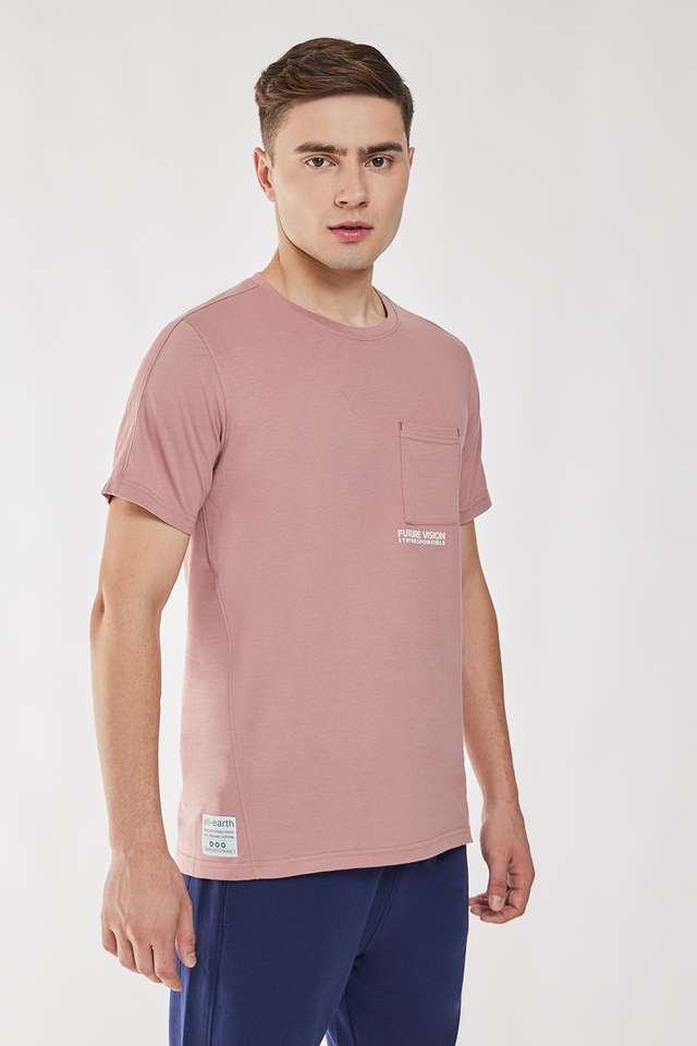 Solid-Cotton-Regular-Fit-Men-s-T-Shirts