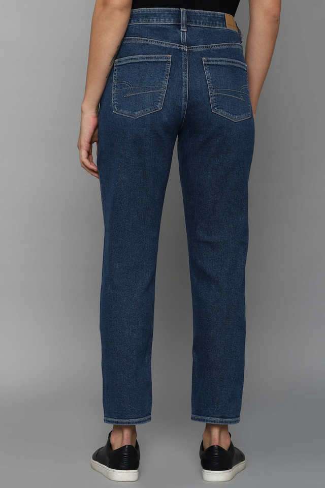 Dyed-Cotton-Blend-Regular-Fit-Women-s-Jeans