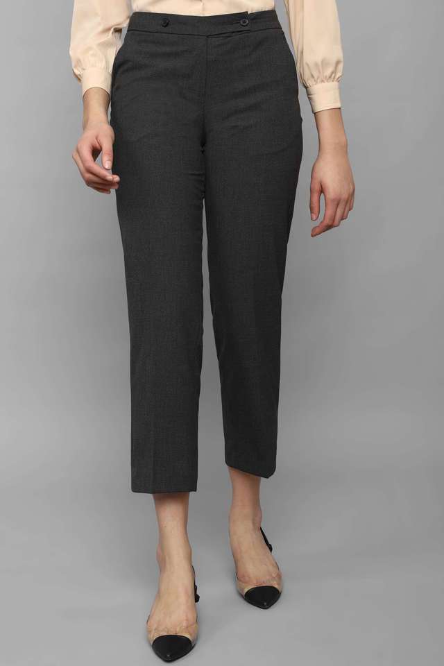 Solid-Regular-Fit-Polyester-Women-Casual-Wear-Trouser