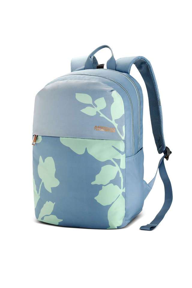 Buy American Tourister blue Polyester Zip Closure Unisex Backpack