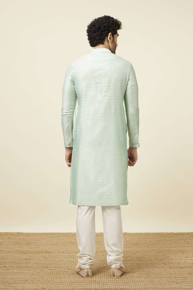 Jacquard-Art-Silk-Regular-Fit-Men-s-Kurta