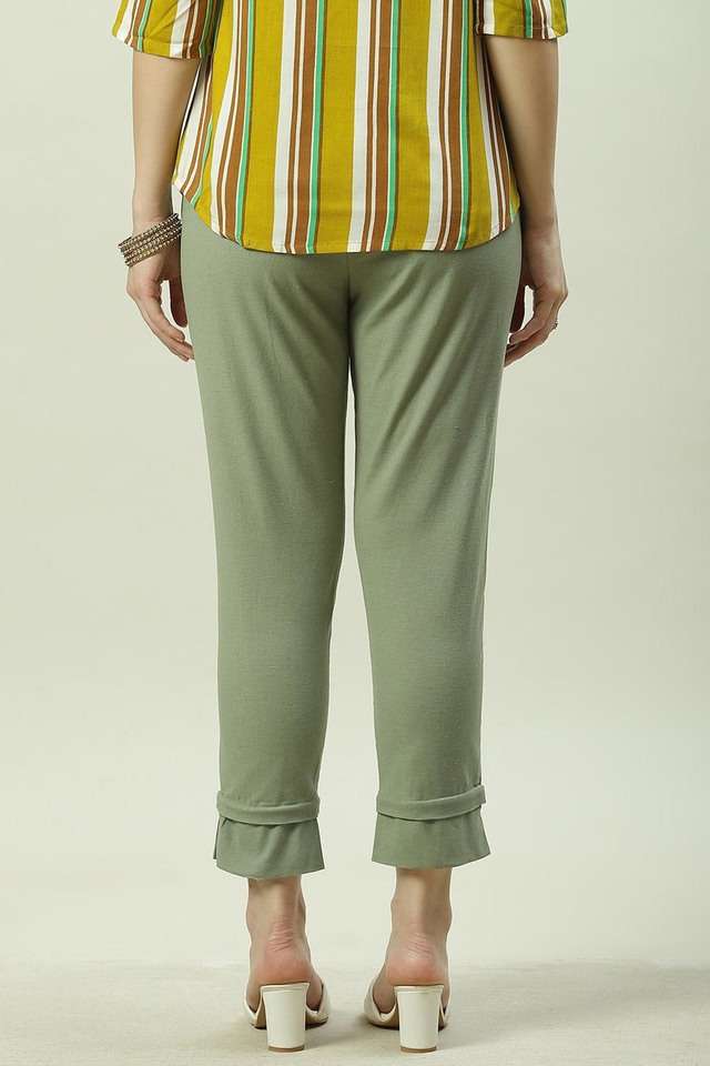 Solid-Regular-Fit-Cotton-Blend-Women-s-Casual-Wear-Pant