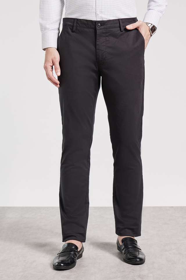 Solid-Cotton-Stretch-Slim-Fit-Men-s-Trousers