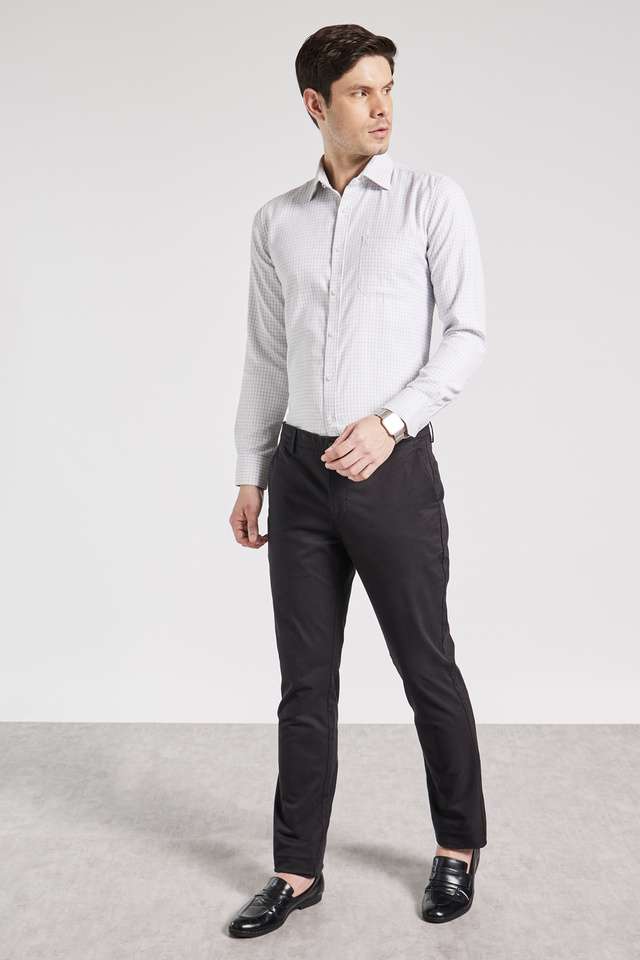 Solid-Cotton-Stretch-Slim-Fit-Men-s-Trousers