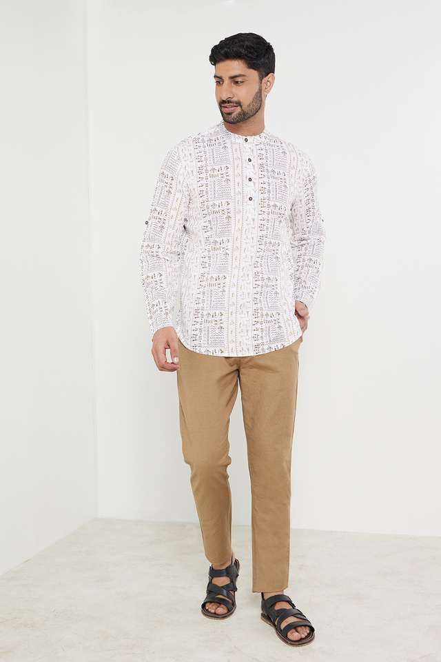 Solid-Cotton-Linen-Blend-Mens-Casual-Wear-Pants