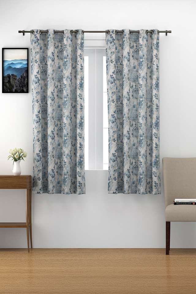 Floral-Check-Whiteout-Window-Curtain