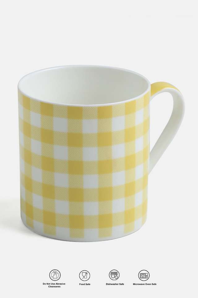 Yellow-Check-Mug