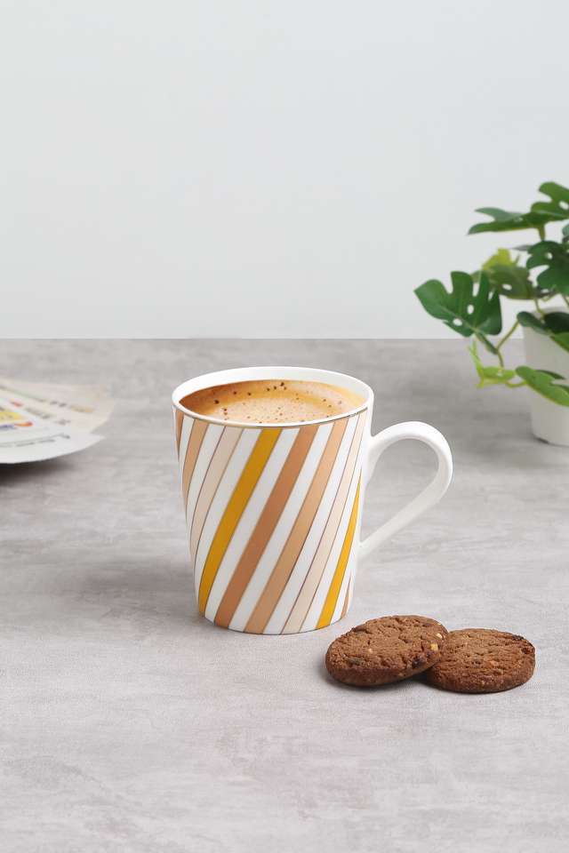 Stripe-Ochre-Mug