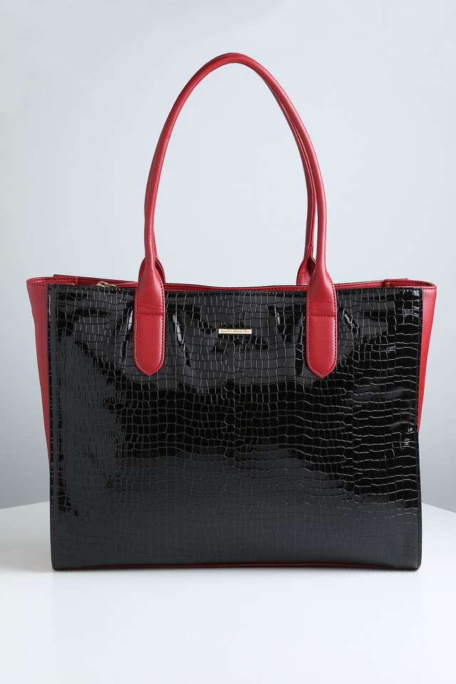 Croco-Pu-Zipper-Closure-WoMen-s-Formal-Tote-Handbag