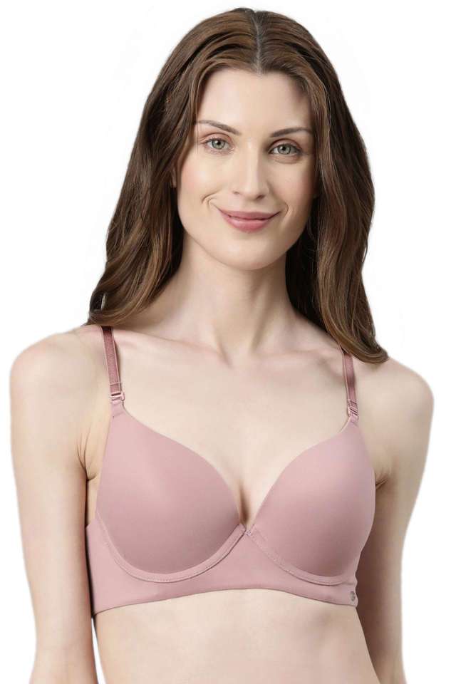 Wired-Adjustable-Strap-Padded-Women-s-Air-Brush-Push-Up-Bra