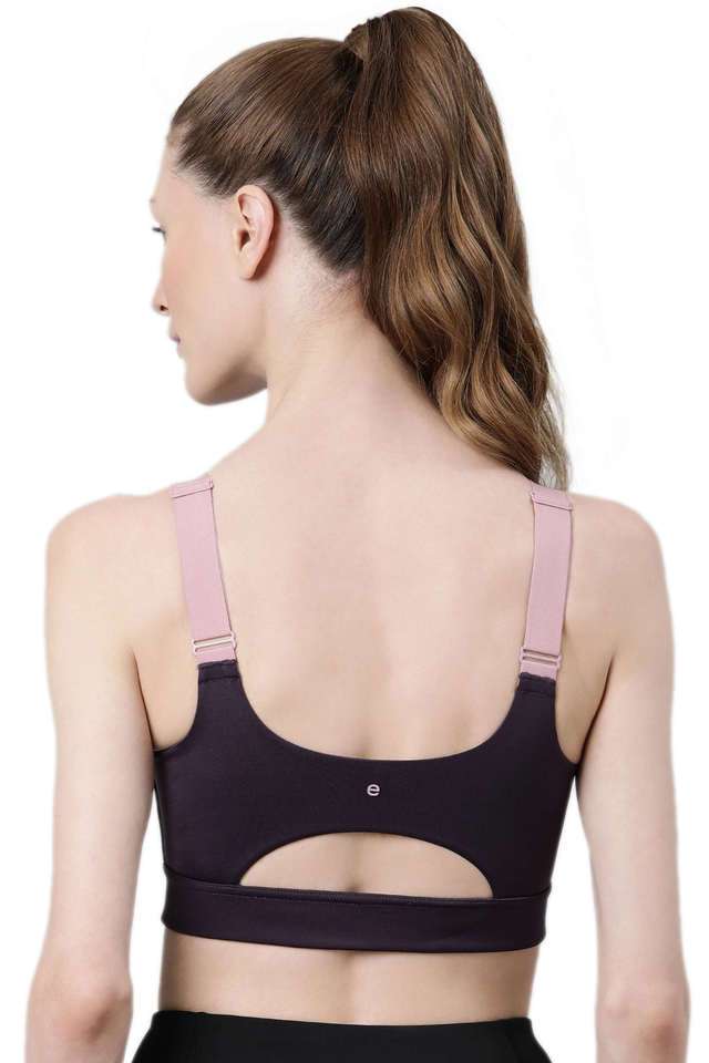 Non-Wired-Removable-Strap-Padded-Women-s-Front-Open-Bounce-Control-High-Impact-Sports-Bra