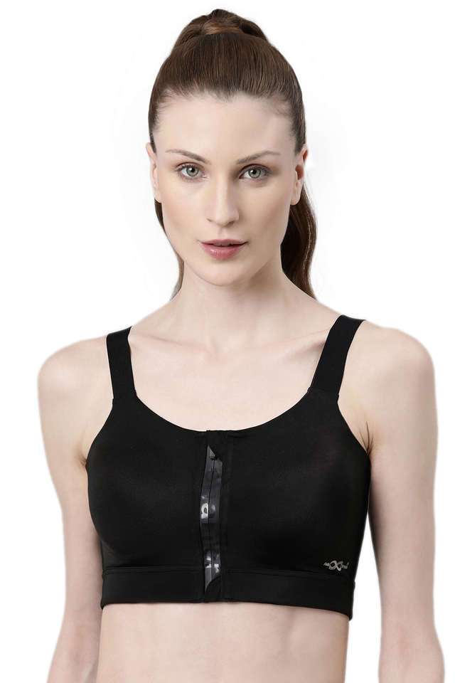 Non-Wired-Removable-Strap-Padded-Women-s-Front-Open-Bounce-Control-High-Impact-Sports-Bra