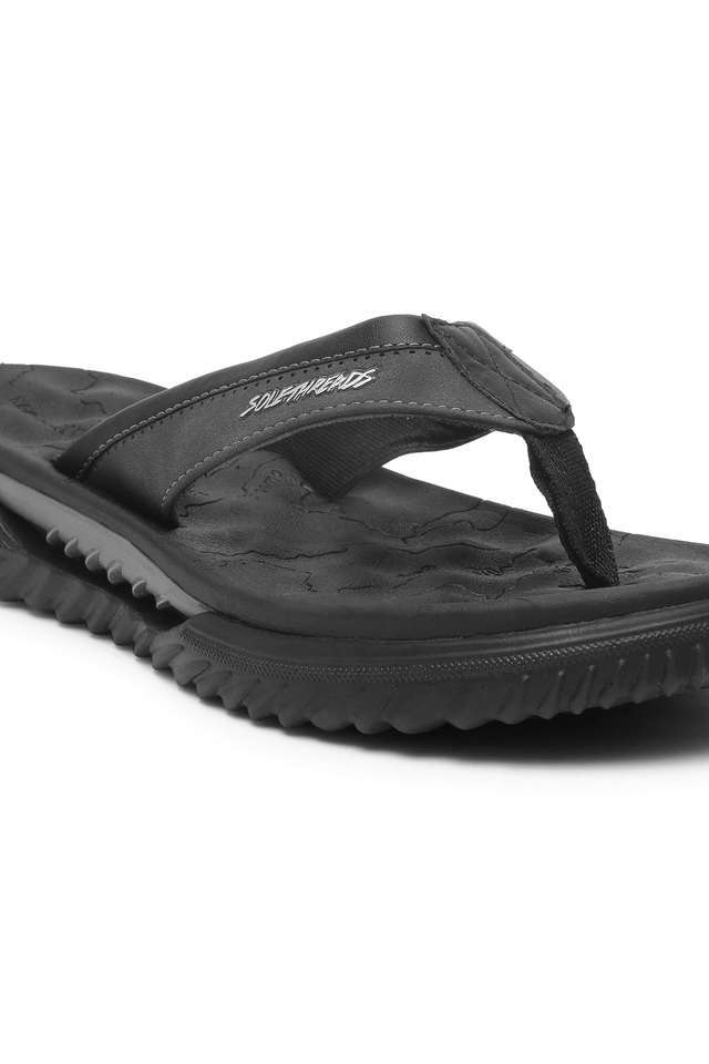 Buy Solethreads Black Skycruiser Fabric Slipon Men's Slippers