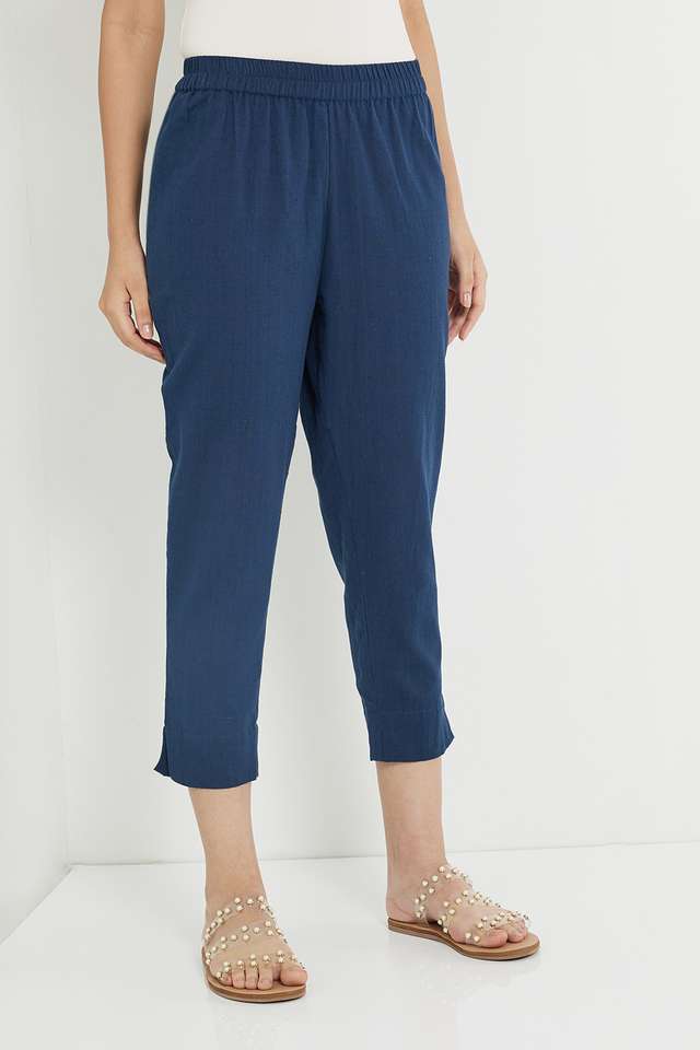 Elasticated Cotton Pants for Women-image-12