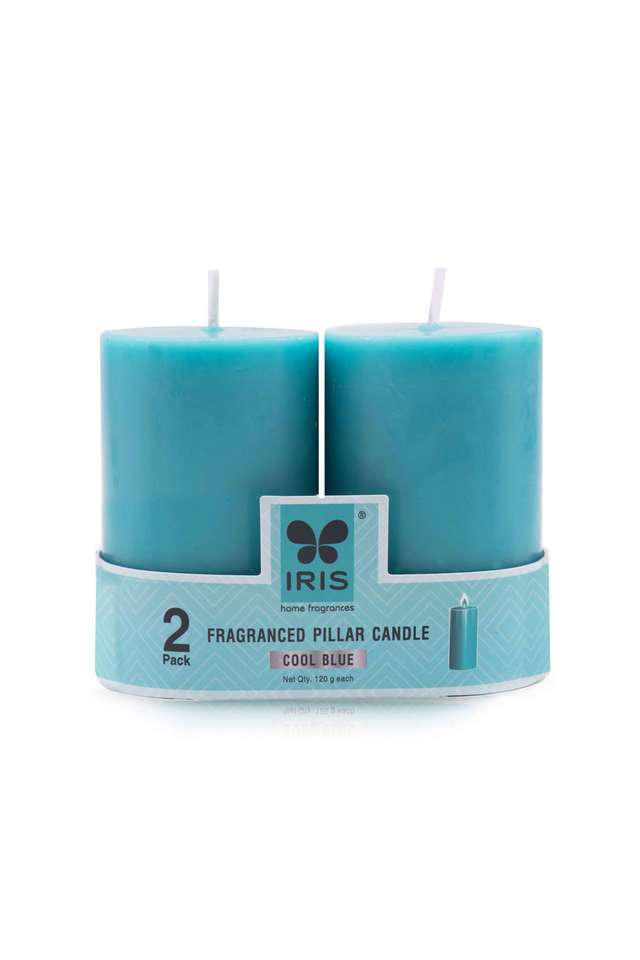 Pack-of-2-Cool-Blue-3-Inch-Pilar-Candle