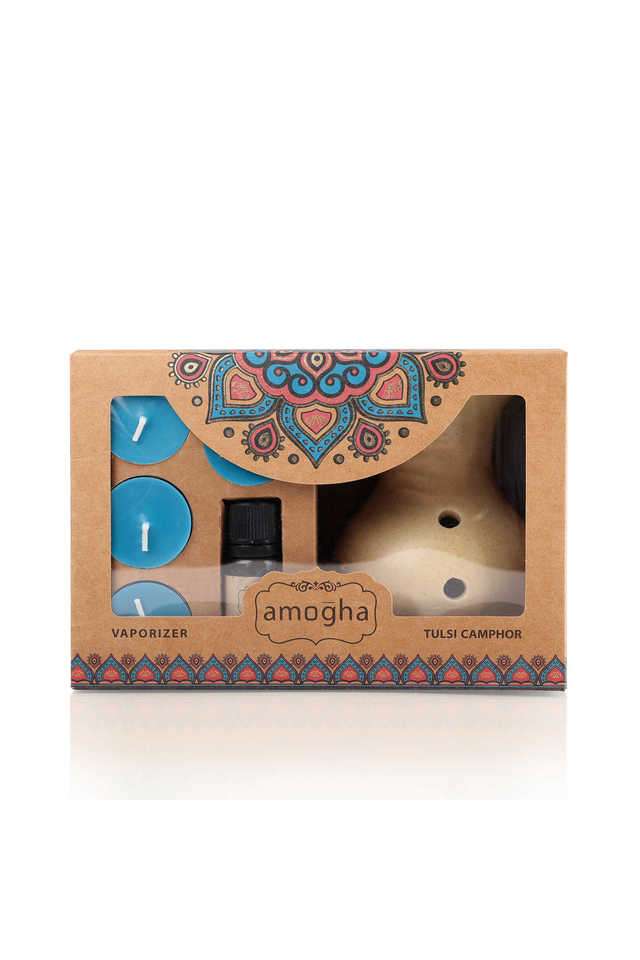 Amogha-Lavender-Khus-Fragrance-Vaporizer-With-4-Tealights-And-10-ml-Oil