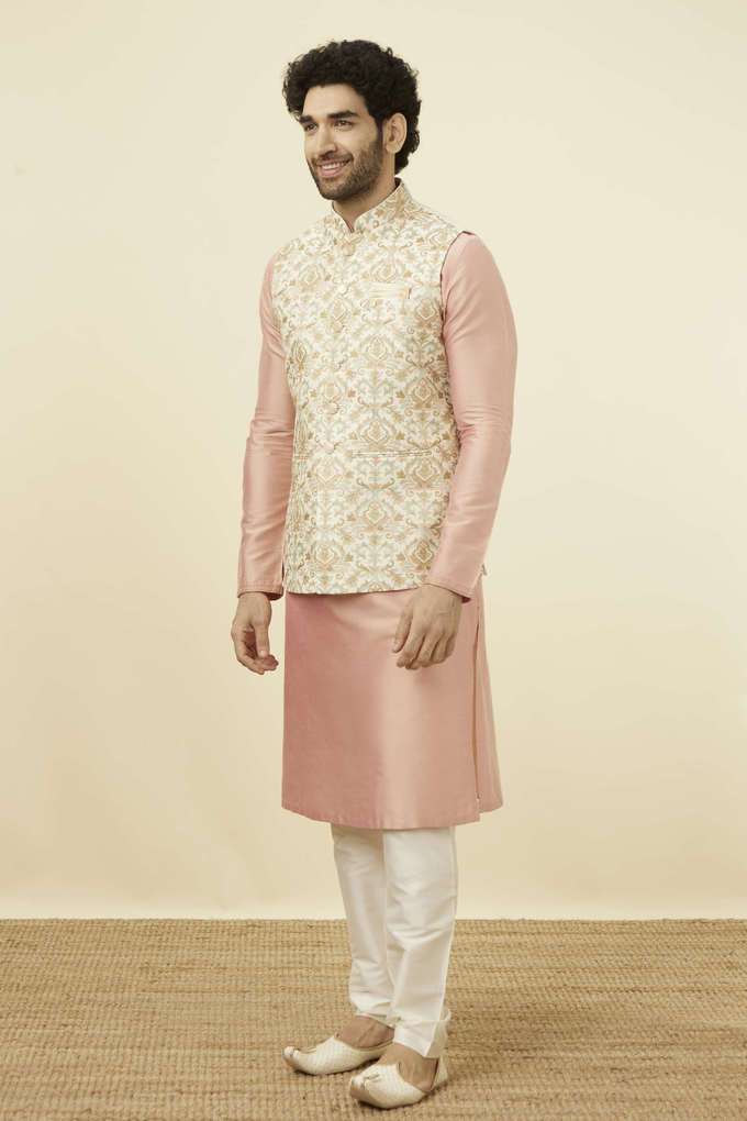Embroidered-Art-Silk-Regular-Fit-Men-s-Nehru-Jacket