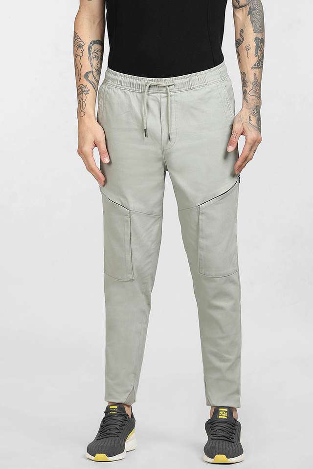 Solid-Cotton-Regular-Fit-Men-s-Casual-Trousers