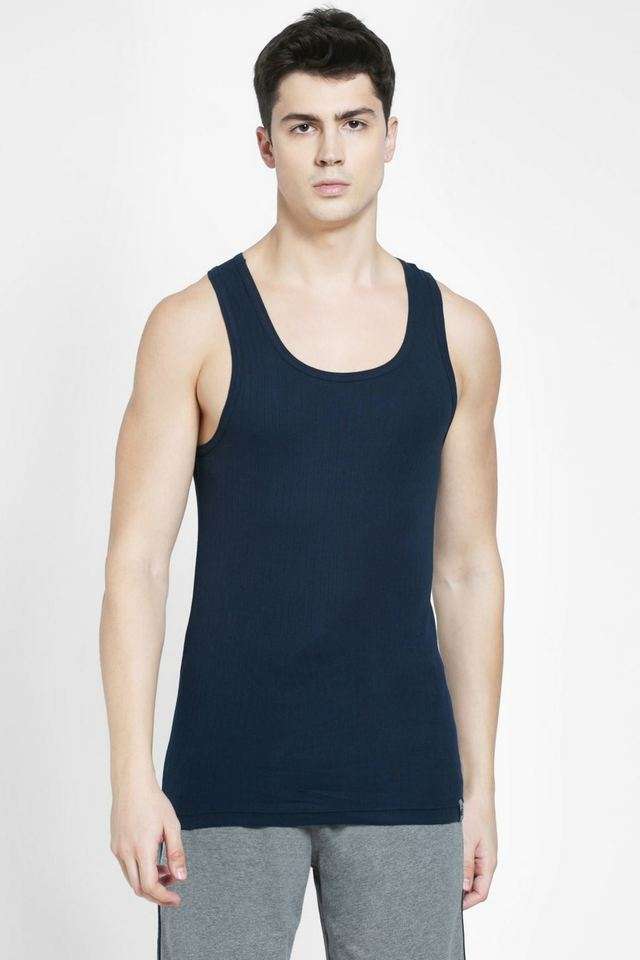 Solid-Blended-Fabric-Regular-Fit-Men-s-Vests