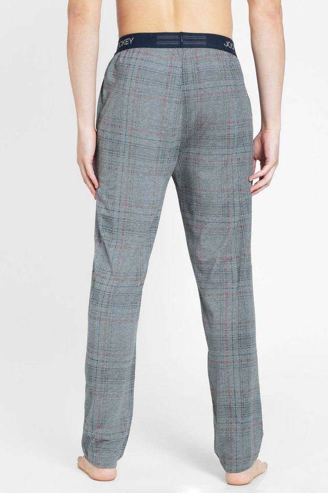 Checks-Blended-Fabric-Men-s-Casual-Wear-Track-Pants