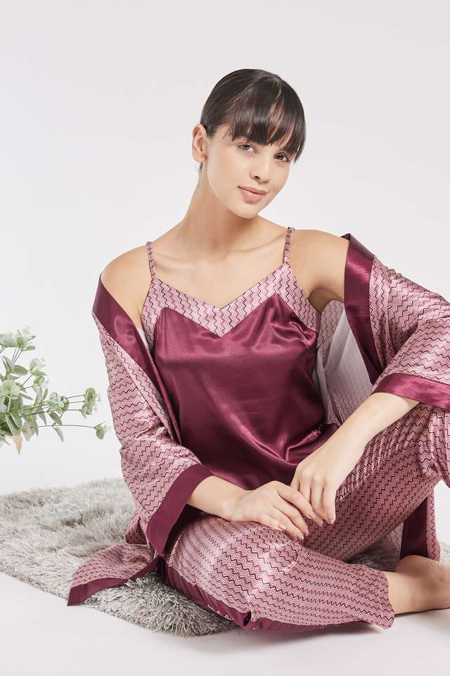 Solid-V-Neck-Satin-Women-s-Knee-Length-Dress