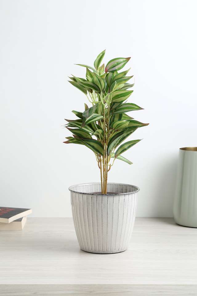 Metal-Classic-Planter-Grey-M