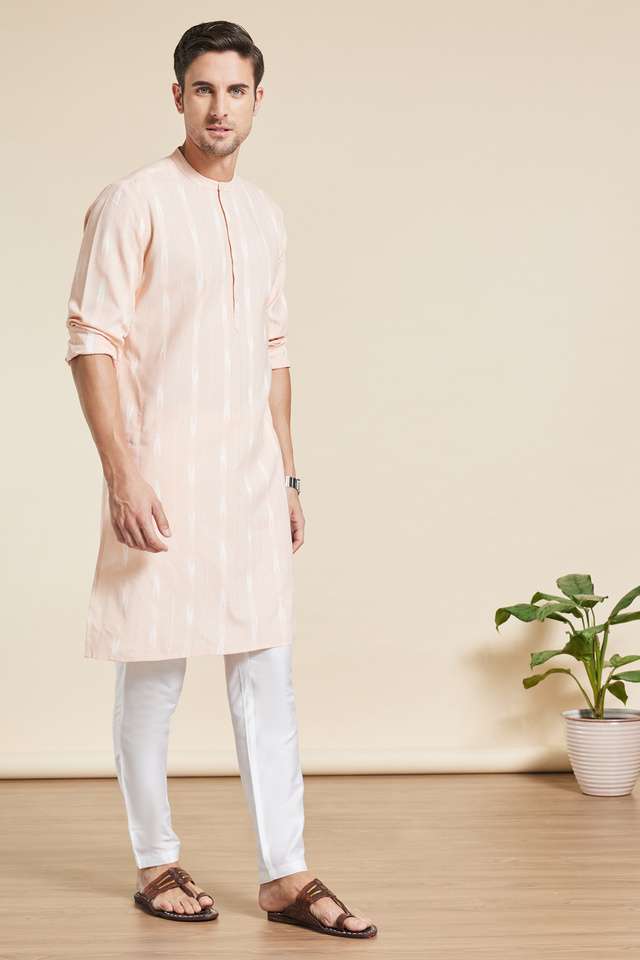 Printed-Polyester-Cotton-Mens-Casual-Wear-Kurta